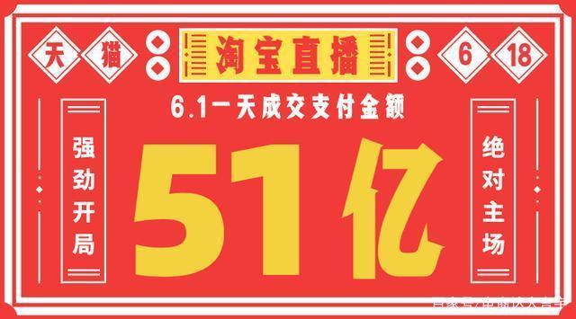 淘寶直播1天成交51億